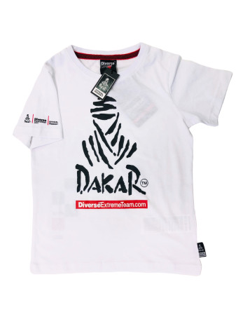 Vaikiški balti marškinėliai DAKAR 2020