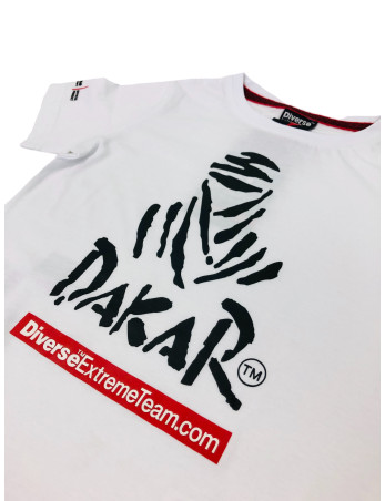 Vaikiški balti marškinėliai DAKAR 2020