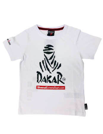 Vaikiški balti marškinėliai DAKAR 2020