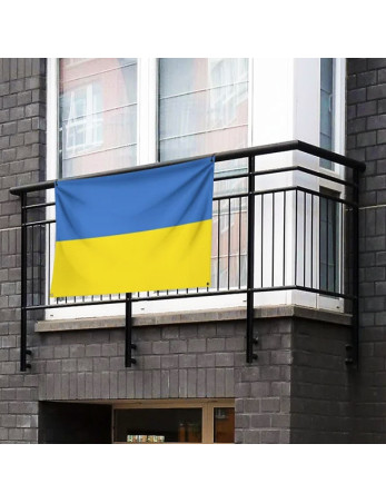Ukrainos vėliava su raišteliais, 100 x 170 cm