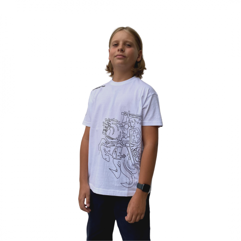 Balti vaikiški marškinėliai „Vytis“