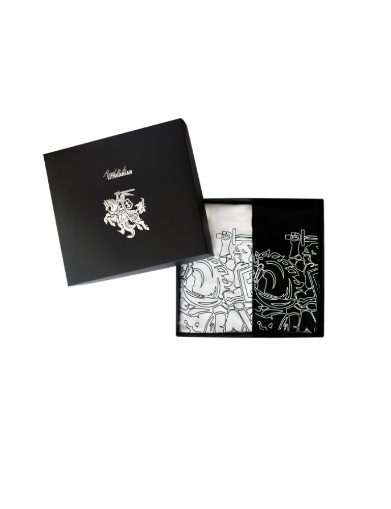 Marškinėlių rinkinys VYTIS | Juodi ir balti marškinėliai