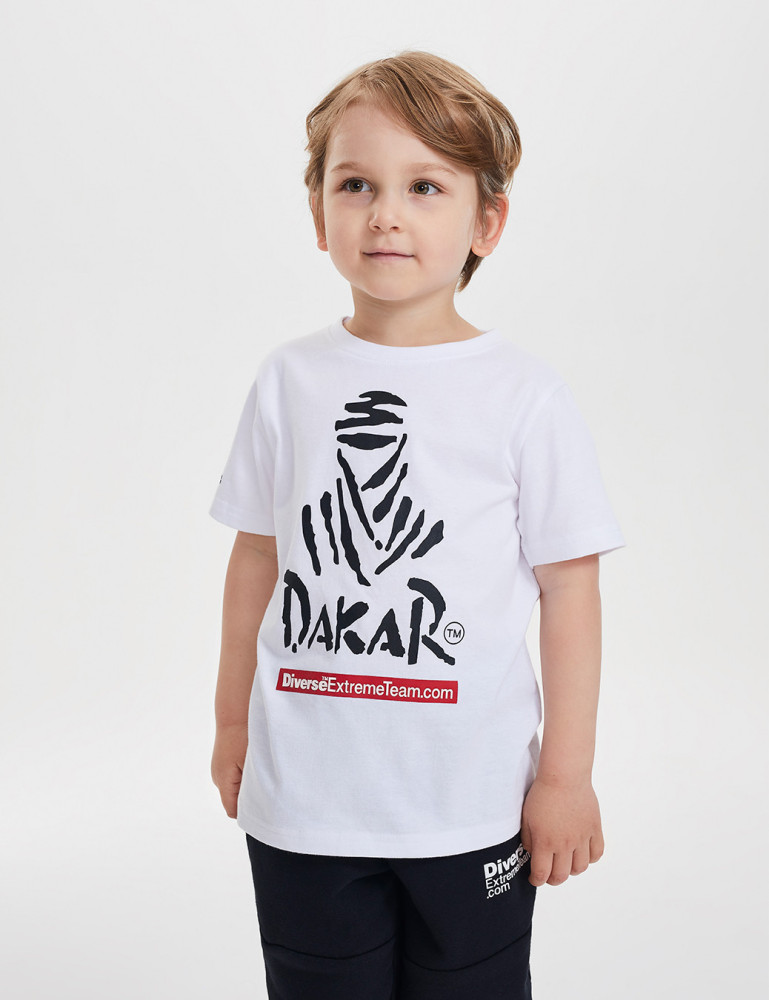 Vaikiški marškinėliai DAKAR balti Vaikiški marškinėliai DAKAR balti