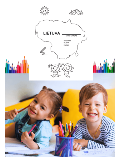 SPALVINIMO LAPAI VAIKUČIAMS – atsisiųskite nemokamai