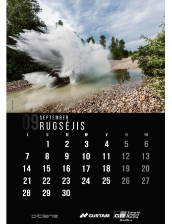 A3 sieninis kalendorius 2026 su parašu | Benediktas Vanagas