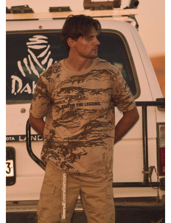 DAKAR DUST CAMO vyriški marškinėliai