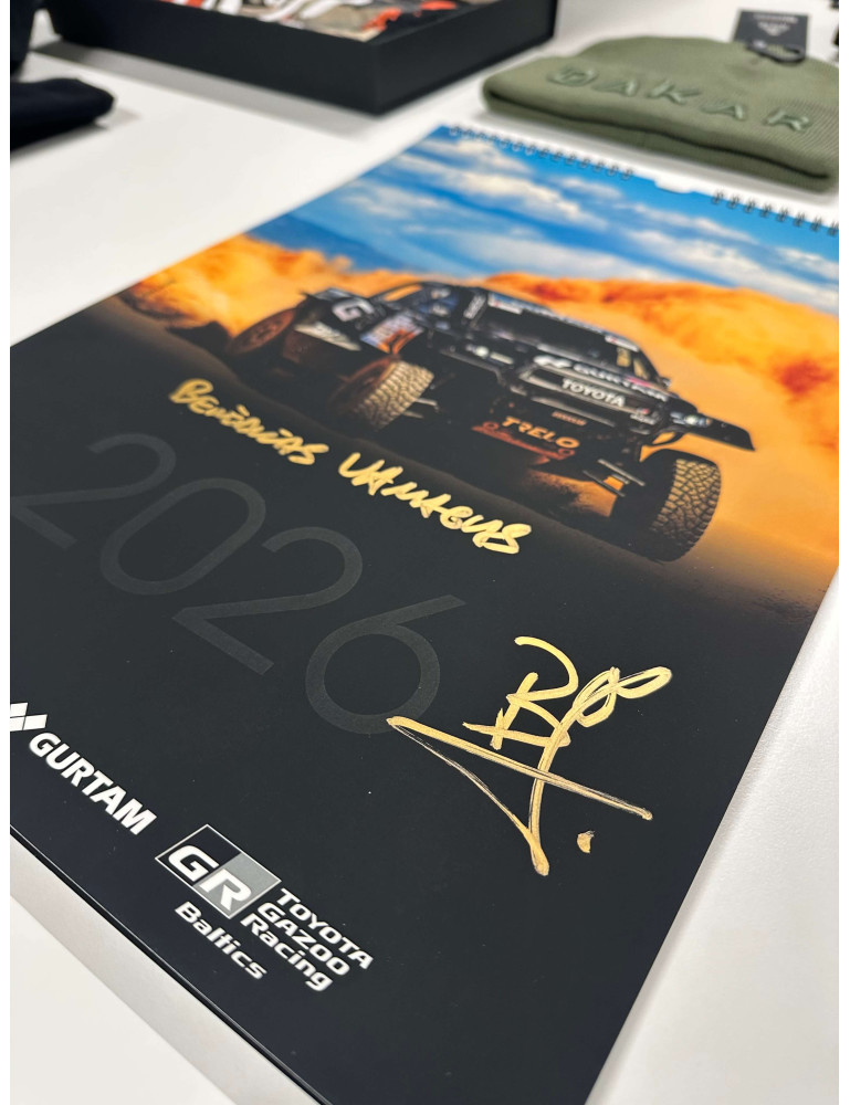 A3 sieninis kalendorius 2026 su parašu | Benediktas Vanagas