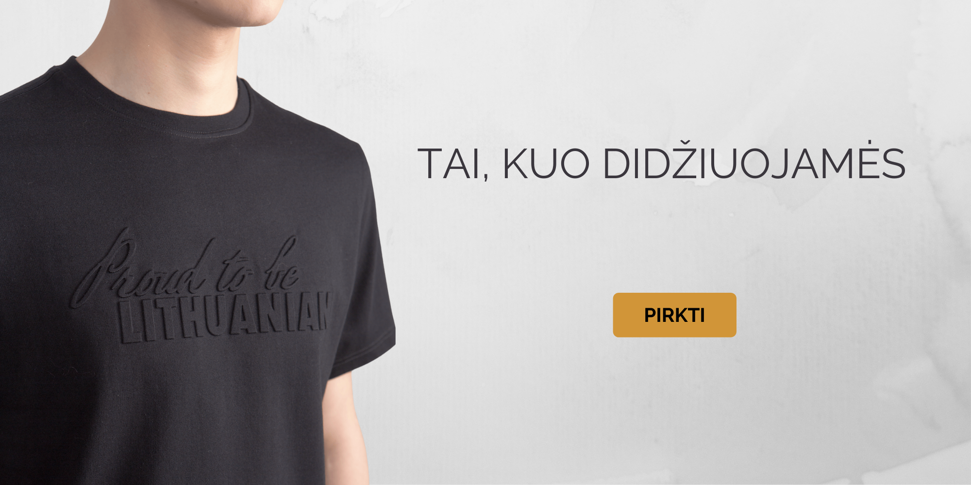 Marškinėliai „Proud to be LITHUANIAN“